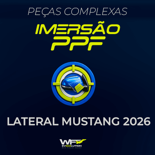 Aula de PPF em peças complexas: lateral do Mustang Dark Horse 2026